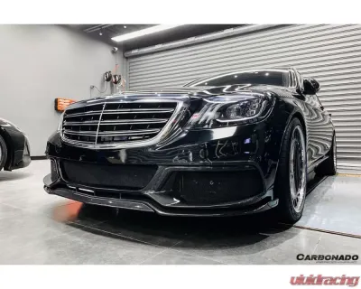 Carbonado Carbonado FGPCF BRS Front Bumper for Mercedes Benz W222 Sedan 2017-2020 - FGPCF8510BRS-FB
