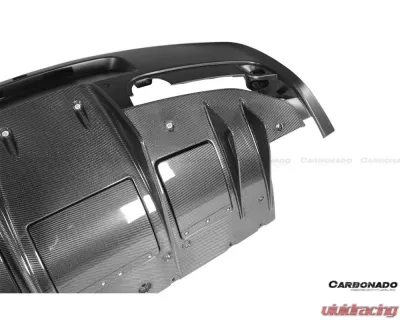 Carbonado FGPCF Rear Bumper w/ Diffuser Ferrari 458 Coupe | Spyder | Speciale 2010-2015 - FGPCF9501OE-Spec-RB