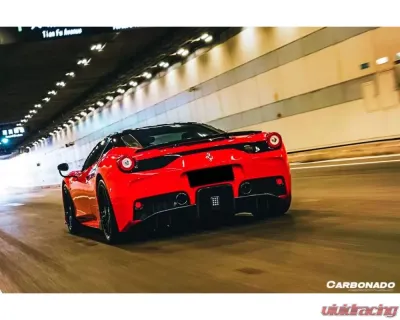 Carbonado FGPCF Rear Bumper w/ Diffuser Ferrari 458 Coupe | Spyder | Speciale 2010-2015 - FGPCF9501OE-Spec-RB