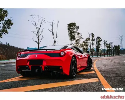 Carbonado FGPCF Rear Bumper w/ Diffuser Ferrari 458 Coupe | Spyder | Speciale 2010-2015 - FGPCF9501OE-Spec-RB