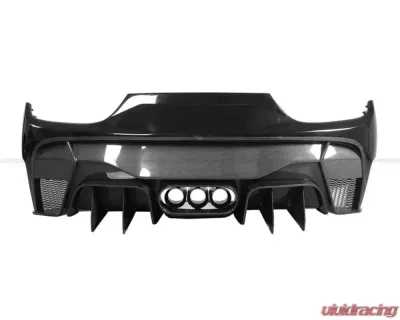 Carbonado FGPCF VRS Style Rear Bumper w/ Tips Ferrari 458 Italy | Spider 2010-2015 - FGPCF9501VRS-RB