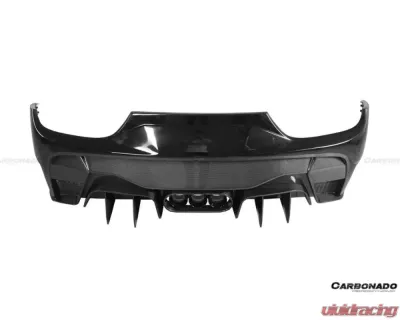Carbonado FGPCF VRS Style Rear Bumper w/ Tips Ferrari 458 Italy | Spider 2010-2015 - FGPCF9501VRS-RB