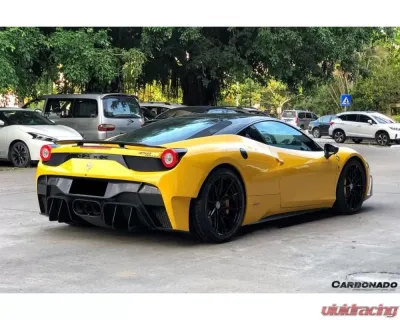 Carbonado FGPCF VRS Style Rear Bumper w/ Tips Ferrari 458 Italy | Spider 2010-2015 - FGPCF9501VRS-RB