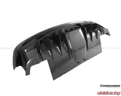Carbonado FGPCF VRS Style Rear Bumper w/ Tips Ferrari 458 Italy | Spider 2010-2015 - FGPCF9501VRS-RB