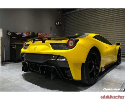 Carbonado FGPCF VRS Style Rear Bumper w/ Tips Ferrari 458 Italy | Spider 2010-2015 - FGPCF9501VRS-RB
