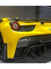 Carbonado FGPCF VRS Style Rear Bumper w/ Tips Ferrari 458 Italy | Spider 2010-2015                                     - FGPCF9501VRS-RB - Image 9