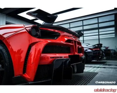 Carbonado FGPCF MSY Style Rear Bumper Ferrari 488 GTB | Spyder 2015-2019 - FGPCF9503MSY-RB