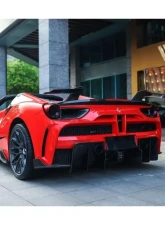 Carbonado FGPCF MSY Style Rear Bumper Ferrari 488 GTB | Spyder 2015-2019                                     - FGPCF9503MSY-RB - Image 9