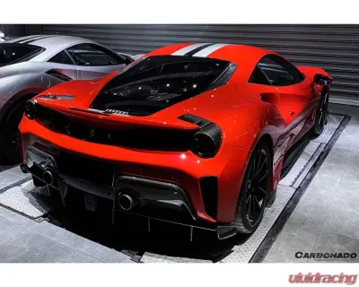 Carbonado FGPCF OEM Style Rear Bumper Ferrari 488 Pista 2018-2020 - FGPCF9503OEPST-RB
