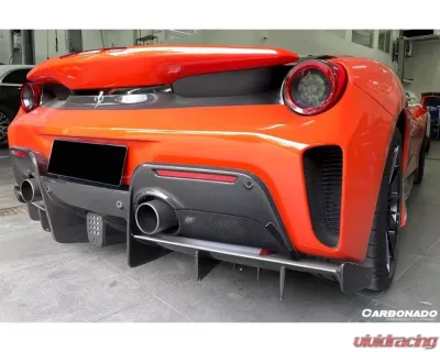 Carbonado FGPCF OEM Style Rear Bumper Ferrari 488 Pista 2018-2020 - FGPCF9503OEPST-RB