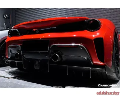 Carbonado FGPCF OEM Style Rear Bumper Ferrari 488 Pista 2018-2020 - FGPCF9503OEPST-RB