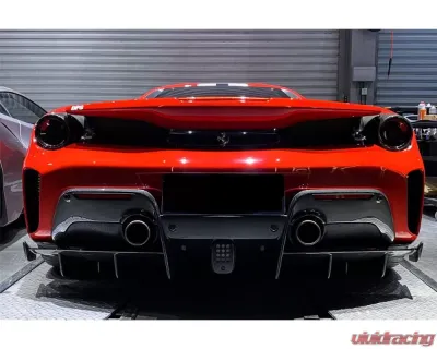 Carbonado FGPCF OEM Style Rear Bumper Ferrari 488 Pista 2018-2020 - FGPCF9503OEPST-RB