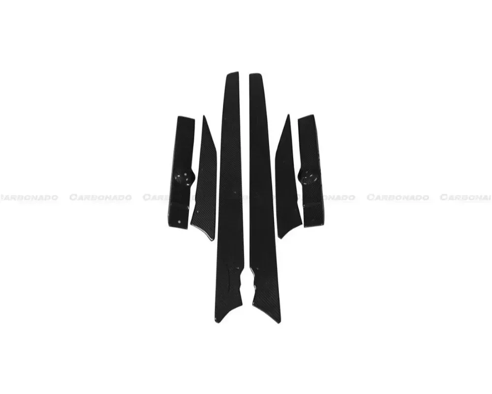 Carbonado CFRP VA Style Rear Diffuser Canards Nissan GTR R35 2012-2022 - CF3505VA.CRD