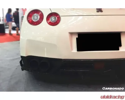 Carbonado CFRP VA Style Rear Diffuser Canards Nissan GTR R35 2012-2022 - CF3505VA.CRD