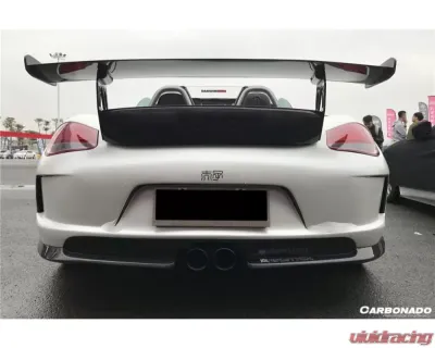 CARBONADO Carbon Fiber GT Style Trunk Spoiler for Porsche Cayman/Boxster 987 2005-2012 - CF3994VRSGT-W