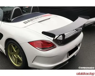 CARBONADO Carbon Fiber GT Style Trunk Spoiler for Porsche Cayman/Boxster 987 2005-2012 - CF3994VRSGT-W