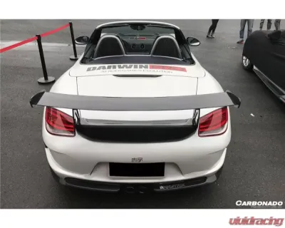 CARBONADO Carbon Fiber GT Style Trunk Spoiler for Porsche Cayman/Boxster 987 2005-2012 - CF3994VRSGT-W