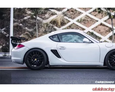 CARBONADO Carbon Fiber GT Style Trunk Spoiler for Porsche Cayman/Boxster 987 2005-2012 - CF3994VRSGT-W