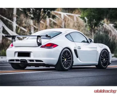 CARBONADO Carbon Fiber GT Style Trunk Spoiler for Porsche Cayman/Boxster 987 2005-2012 - CF3994VRSGT-W