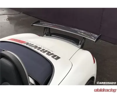 CARBONADO Carbon Fiber GT Style Trunk Spoiler for Porsche Cayman/Boxster 987 2005-2012 - CF3994VRSGT-W
