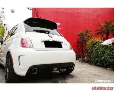 Carbonado CFRP Sports Style Roof Spoiler for Fiat Abarth 500 2010-2015 - CF8478SP-RS