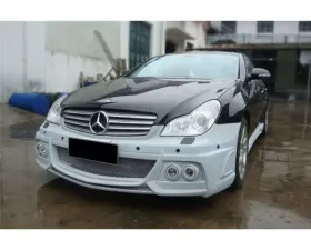 Carbonado FRP WI Style Front Bumper w/ LED Mercedes Benz W219 CLS-Class 2005-2009