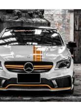 Carbonado Carbonado FRP WD Style Front Bumper with LED for Mercedes Benz W117 CLA-Class 2013-2016                                     - 8496WD-FB - Image 11