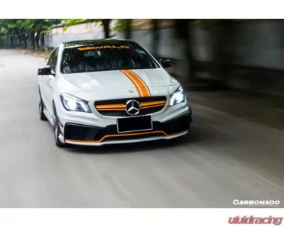 Carbonado Carbonado FRP WD Style Front Bumper with LED for Mercedes Benz W117 CLA-Class 2013-2016 - 8496WD-FB