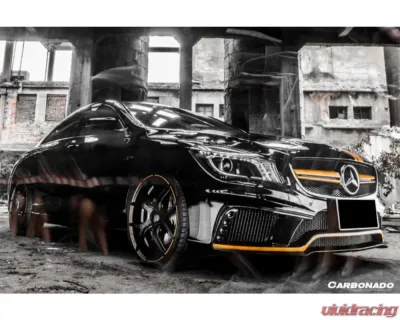 Carbonado Carbonado FRP WD Style Front Bumper with LED for Mercedes Benz W117 CLA-Class 2013-2016 - 8496WD-FB