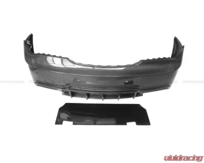 Carbonado FRP WD Style Rear Bumper w/ Exhaust Tip Mercedes Benz W117 CLA-Class 2013-2016 - 8496WD-RB