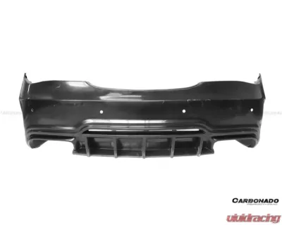 Carbonado FRP WD Style Rear Bumper w/ Exhaust Tip Mercedes Benz W117 CLA-Class 2013-2016 - 8496WD-RB