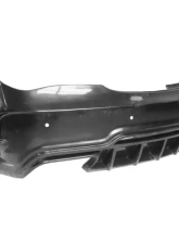 Carbonado FRP WD Style Rear Bumper w/ Exhaust Tip Mercedes Benz W117 CLA-Class 2013-2016                                     - 8496WD-RB - Image 5
