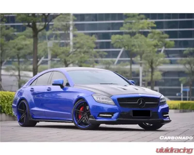 Carbonado CFRP RT Style Front Lip for Mercedes Benz W218 CLS-Class 2010-2014 - CF8497RT.L