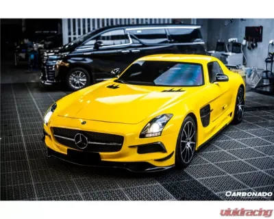 Carbonado Carbonado DRYPCF Front Bumper for Mercedes Benz W197 SLS AMG 2010-2015 - DRYPCF8515BLS-FB