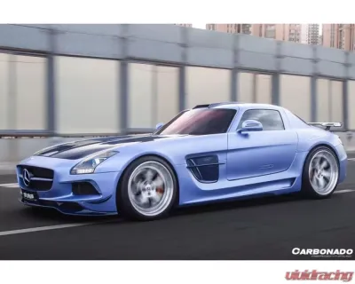 Carbonado Carbonado DRYPCF Front Bumper for Mercedes Benz W197 SLS AMG 2010-2015 - DRYPCF8515BLS-FB