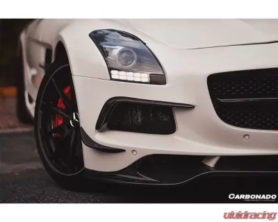 Carbonado Carbonado DRYPCF Front Bumper for Mercedes Benz W197 SLS AMG 2010-2015 - DRYPCF8515BLS-FB