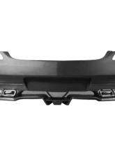Carbonado FGPCF BKSS Style Rear Bumper w/ Exhaust Mercedes Benz W197 SLS AMG 2010-2015                                     - FGPCF8515BLS-RB - Image 2