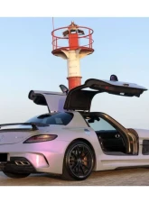Carbonado FGPCF BKSS Style Rear Bumper w/ Exhaust Mercedes Benz W197 SLS AMG 2010-2015                                     - FGPCF8515BLS-RB - Image 11