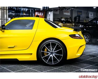 Carbonado FGPCF BKSS Style Rear Bumper w/ Exhaust Mercedes Benz W197 SLS AMG 2010-2015 - FGPCF8515BLS-RB