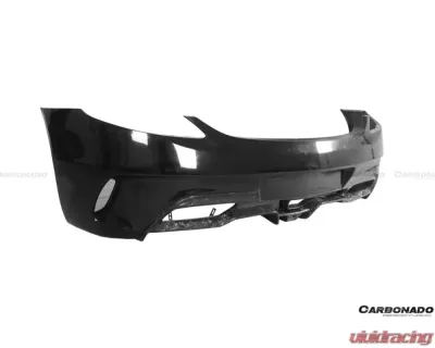 Carbonado FGPCF BKSS Style Rear Bumper w/ Exhaust Mercedes Benz W197 SLS AMG 2010-2015 - FGPCF8515BLS-RB