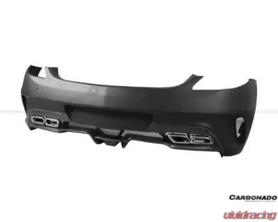 Carbonado FGPCF BKSS Style Rear Bumper w/ Exhaust Mercedes Benz W197 SLS AMG 2010-2015 - FGPCF8515BLS-RB