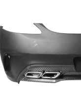 Carbonado FGPCF BKSS Style Rear Bumper w/ Exhaust Mercedes Benz W197 SLS AMG 2010-2015                                     - FGPCF8515BLS-RB - Image 6