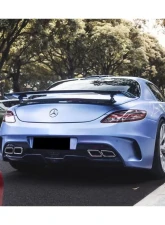Carbonado FGPCF BKSS Style Rear Bumper w/ Exhaust Mercedes Benz W197 SLS AMG 2010-2015                                     - FGPCF8515BLS-RB - Image 8