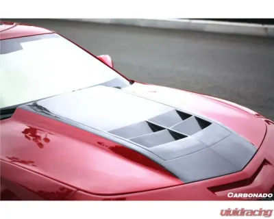 Carbonado Carbonado FRP DP Style Hood for Chevrolet Camaro 2010-2015 - 8637DP.H