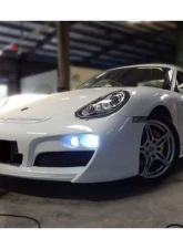 Carbonado Carbonado FRP TA Style Front Bumper with LED Lights for Porsche Cayman/Boxster 987 2009-2012                                     - 9314-2TA-FB - Image 11