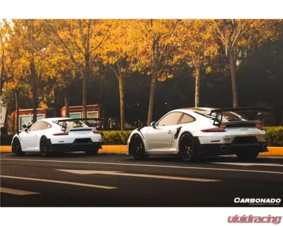 Carbonado DRYPCF GT2RS Style Rear Bumper Porsche 911 991.1 Carrera | S 2012-2015 - DRYPCF9315GT2RS-2.RB
