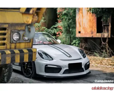 Carbonado Carbonado FGPCF GT4 Style Front Bumper for Porsche 981 Boxster/Cayman 2012-2016 - FGPCF9316GT4-FB