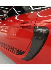 Carbonado CFRP GT4 Style Quarter Panel Side Scoops Porsche Boxster | Cayman 981 2012-2016                                     - CF9317GT4-QPS - Image 9