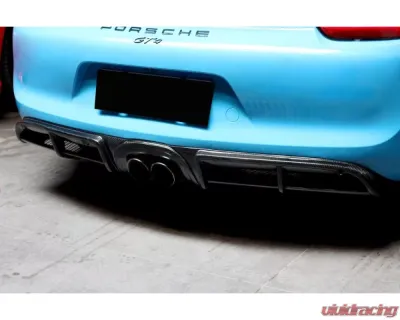 Carbonado CFRP GT4 Style Rear Diffuser Porsche Boxster | Cayman 981 2012-2016 - CF9317GT4-RD
