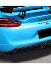Carbonado CFRP GT4 Style Rear Diffuser Porsche Boxster | Cayman 981 2012-2016                                     - CF9317GT4-RD - Image 8